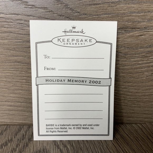 Hallmark Keepsake 2002 Ornament Celebration Barbie Christmas Ornament #3 - Picture 8 of 8